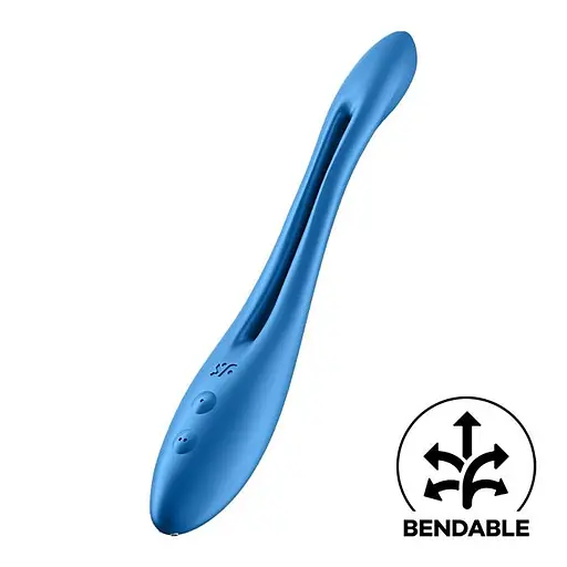 Вібратор Satisfyer Elastic Game 20 см блакитний - фото 3