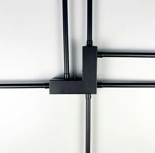 Мінімалістична модель бра на 6 ріжків Line F WJ 7214/6 BK - фото 7