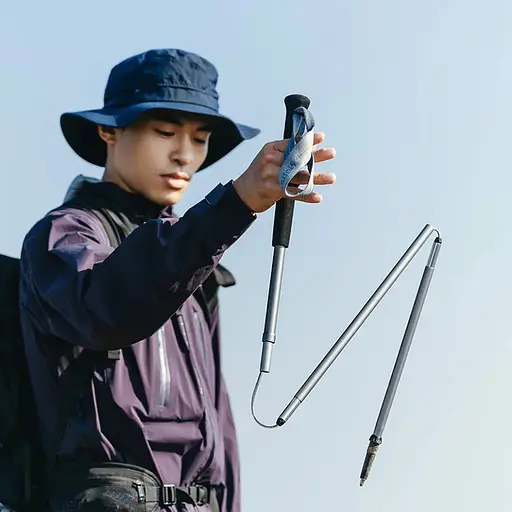 Трекінгова палиця Naturehike CNK2450DS016 120 см сіра - фото 11