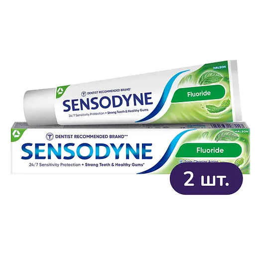 Зубна паста Sensodyne Фтор 150 мл (2 шт. х 75 мл) - фото 1