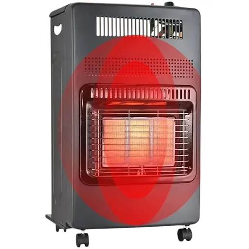 Обігрівач портативний газовий інфрачервоний для приміщень та вулиці (4200 Вт) + шланг + редуктор