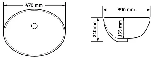 Умивальник Rea Nel white врізний білий REA-U6330, Білий - фото 5