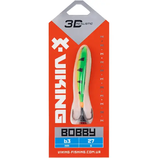 Бокоплав Viking Fishing Bobby 63mm 27.0g #04 Fire Perch - фото 2