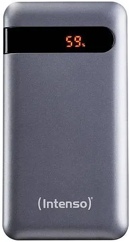 Универсальная мобильная батарея 20000 mAh, Intenso PD20000, Grey, 1xUSB, 1xUSB Type-C, PD, QC 3.0, LED процентный дисплей (7332354) - фото 1