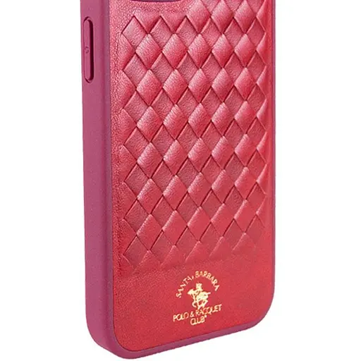 Кожаный чехол Polo Santa Barbara для Apple iPhone 14 Pro 6.1 Red - фото 7