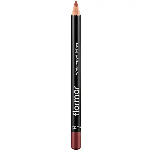 Водостійкий олівець для губ Flormar Waterproof Lipliner, відтінок 202 (Sft Pnk Brwn), 1,14 г (8000019546543) - фото 2