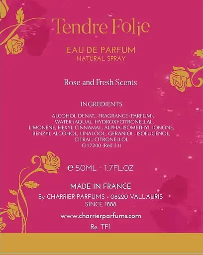 Парфюмированная вода Charrier Parfums Tendre Folie 50 мл - фото 3
