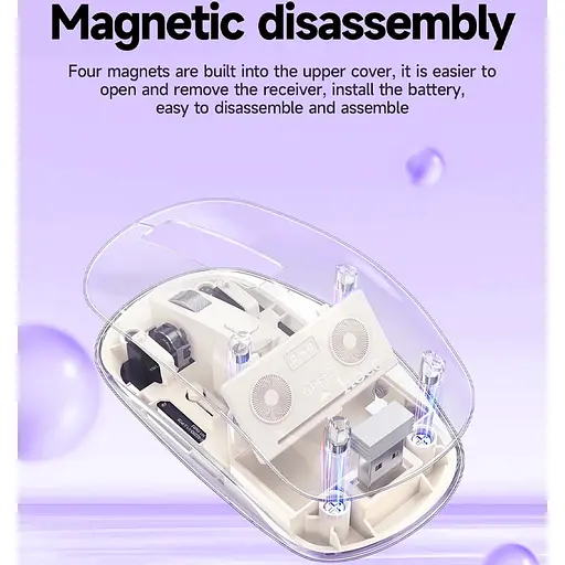 Миша Hoco GM29 Mysterios dual-mode Space White - фото 4