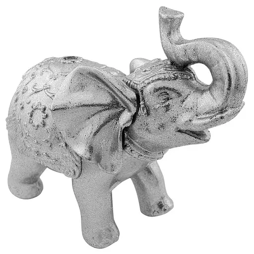 Ялинкова іграшка MIS LT Слон 10,5х6х9,5 см срібний - фото 1