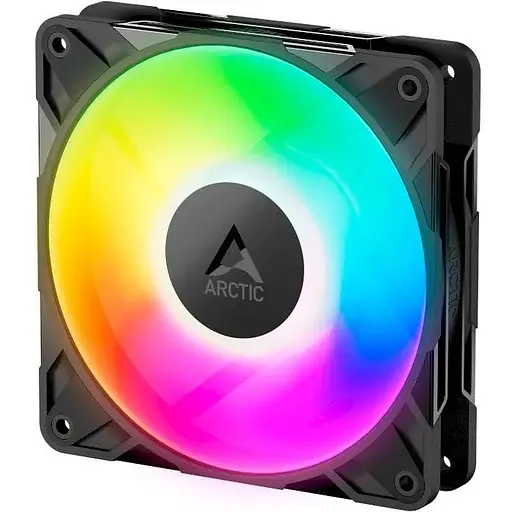 Вентилятор 120 мм Arctic P12 Pro A-RGB чорний 120х120х25 мм ARGB підсвічування 600-3000 об/хв 4-pin (PWM, 40 см)/3-pin - фото 1