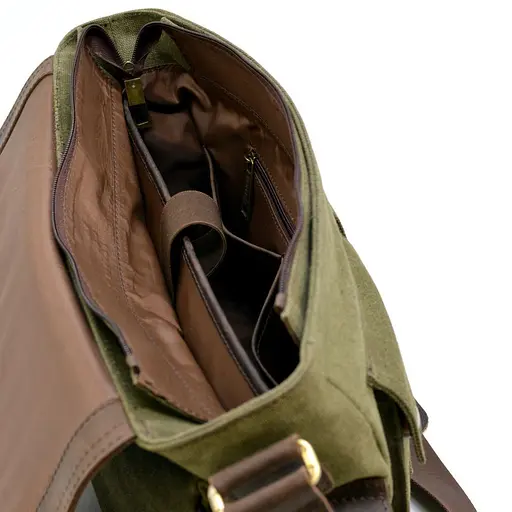 Чоловіча шкіряна сумка TARWA 27х39х12 см sum0026064 - фото 2