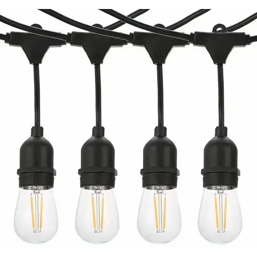 Гирлянда LED Light Edison уличная с ретро лампами 15 шт. 220V 10 метров с переходником - фото 2