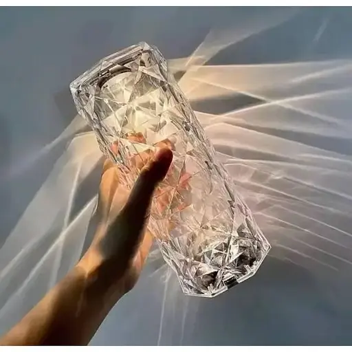 Нічник LED Rose Crystal Diamond з кристалами і зміною 16 кольорів, світильник кристалл з сенсорним перемиканням - фото 6