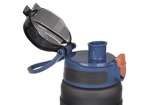 Пляшка для води спортивна Laprida Soft-touch 1000 мл сірий (67-5206) - фото 2