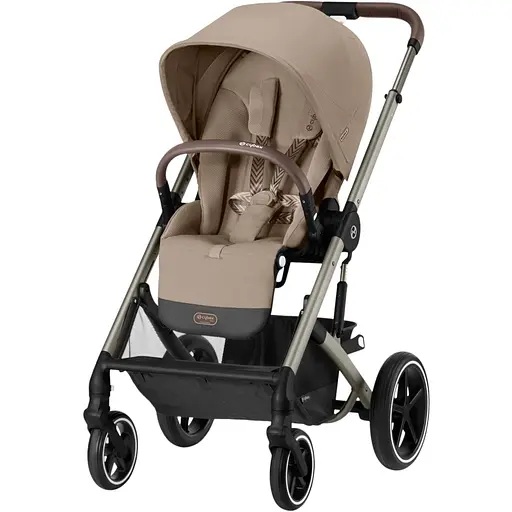 Коляска Cybex Balios S Lux TPE Almond Beige з бампером бежева (522005233)