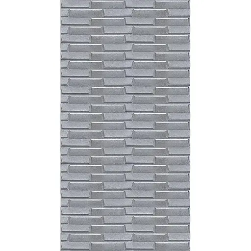 Самоклеющаяся 3D панель 3080x700x5мм Кладка Серебро SW-00001760 - фото 1