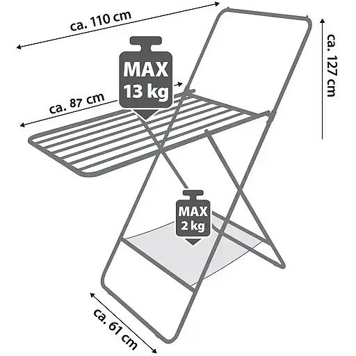 Сушарка для білизни підлогова Casa Si City White 8 м (CS92282W04) - фото 3