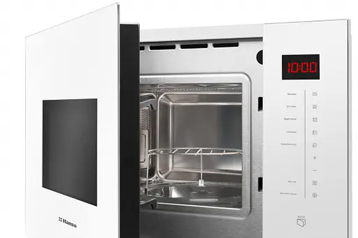 Встраиваемая микроволновая печь Hansa 25л гриль белый - фото 4