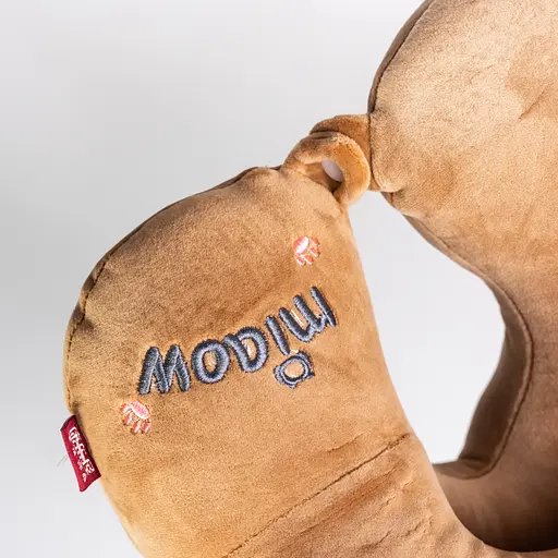 Подушка для шиї Miaow U-подібна подвійна коричневий HP-56-27BR - фото 5