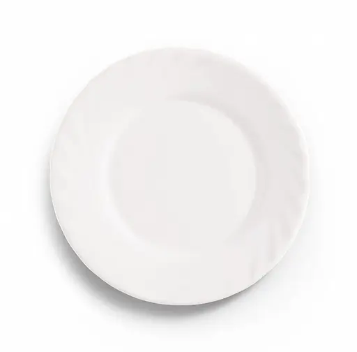 Тарелка пирожковая Luminarc Trianon стеклокерамика круглая белая 15.5 см (X0441) - фото 1