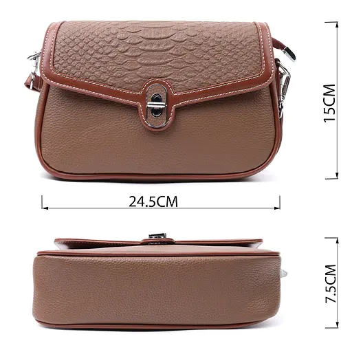 Кожаная женская сумка Vintage 24.5х15х7.5 см sum0026573 - фото 3