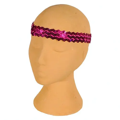 Резинка на голову в паетках - фото 1