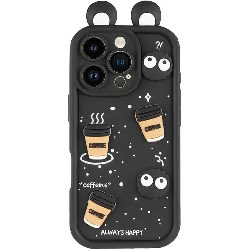 Чохол Epik TPU Toys Case with Ears для Apple iPhone 16 Pro 6.3 Black - фото 2
