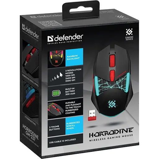 Мышь Defender Horrodine GM-237 Black (52237) [134320] - фото 6
