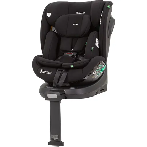 Автокрісло Carrello Meteorit CRL-16001 Space Black з поворотом, опорною стійкою
