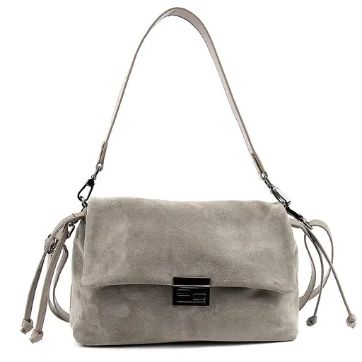 М'яке замшеве жіноче кросбоді із затяжками Tavinchi CH-8585G-Y