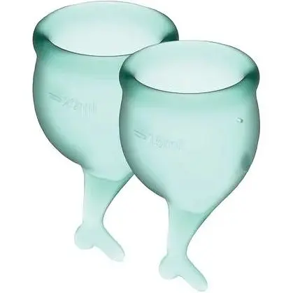 Набір менструальних чаш Satisfyer Feel Secure (dark Green)