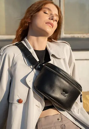 Поясна сумка Explorer S чорна краст - фото 2