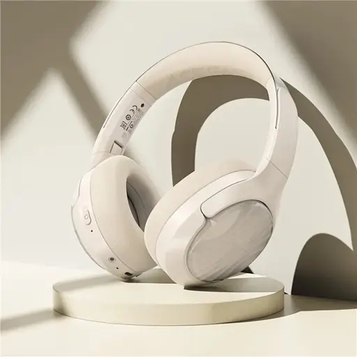 Беспроводные наушники Acefast H5 active noise cancelling wireless headset Milky White - фото 3