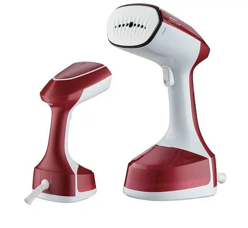 Вертикальний ручний відпарювач 0.2л парова праска для прасування одягу 2200Вт Zepline ZP-204 Біло-червоний - фото 2