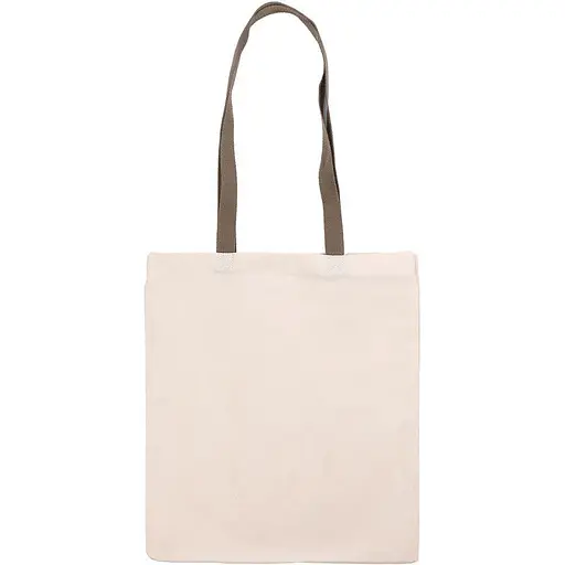 Сумка з бавовни Rosa Talent 38х42 см ручка хакі 70 см невибілена бавовна 220 г/м2   - фото 1
