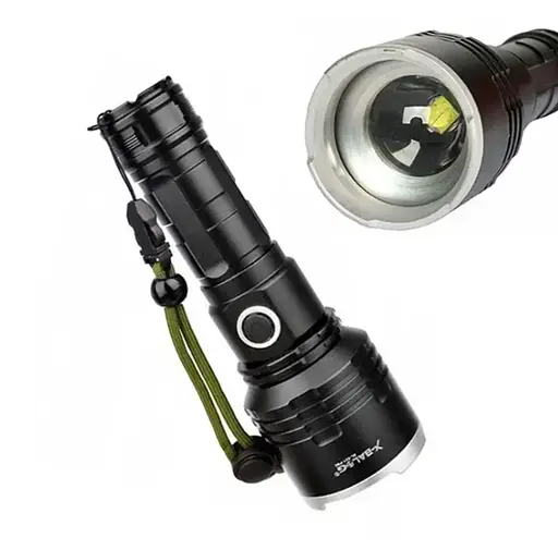 Тактический фонарь BL-531-P90 сверхъяркий LED P90 зум USB зарядка - фото 4