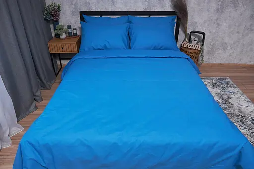 Комплект постельного белья Moon&Star Бязь Gold Люкс Sapphire King Size 220x240 наволочки 4х50х70 - фото 2