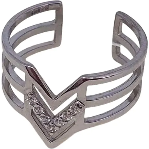 Серебряное незамкнутое кольцо Империя золота. КВ1449С 16,5