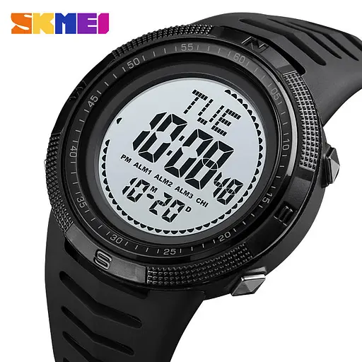 Наручний годинник чоловічий Skmei 2147 Black White, 2147BKWT (18445) - фото 2