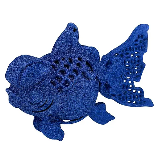 Ялинкова іграшка MIS LT Рибка 12х4х8 см синій - фото 1