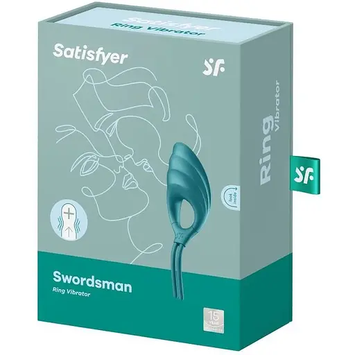 Эрекционное виброкольцо-лассо Satisfyer Swordsman Green - фото 4