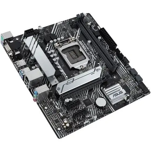 Материнская плата Asus Prime 1200 (H510) H510M-A, H510, 2xDDR4, Int.Video(CPU), 4xSATA3, 1xM.2, 1xPCI-E 16x 4.0, 2xPCI-E 1x 3.0, ALC8 4xUSB3.2/8xUSB2.0, VGA/HDMI/DP, MicroATX - фото 5
