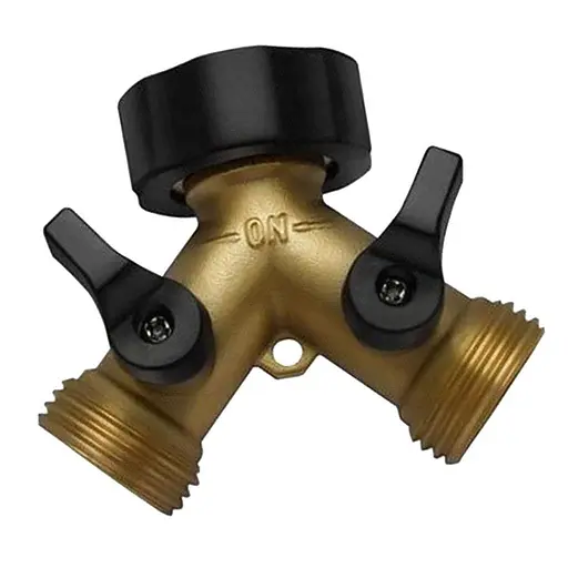 3/4 дюйми 2-ходовий потужний садовий шланговий розгалужувач для поливу рослин - фото 2