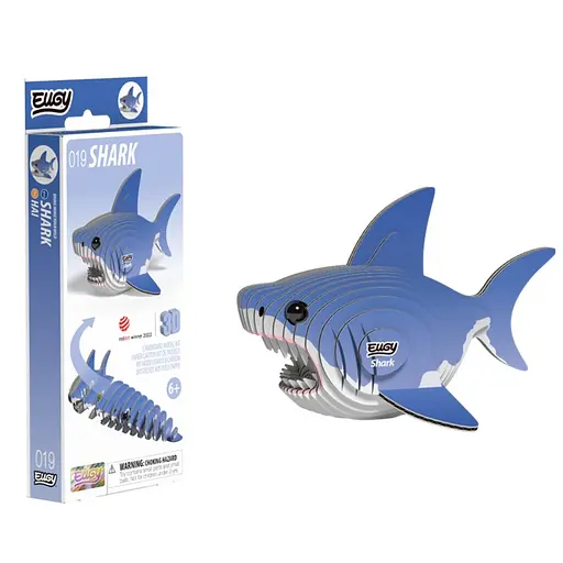 Збірна 3Д модель Eugy Зоопарк: Акула (XEG-019) - фото 1
