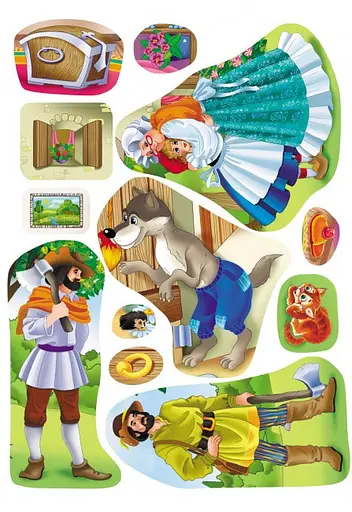 Книга Червона шапочка. Казки з наліпками. 29 наліпок (Пегас) - фото 5