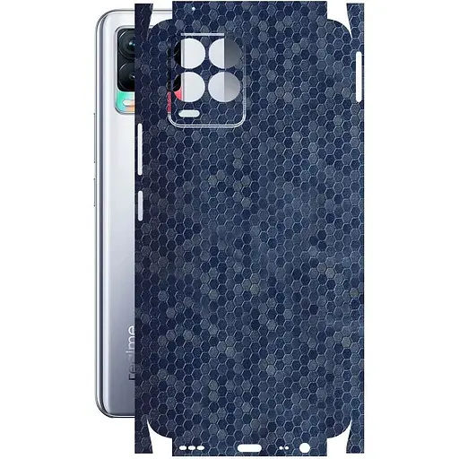 Захисна плівка StatusSKIN для Realme 8 Pro Корпус Вініл Соти сині - фото 1