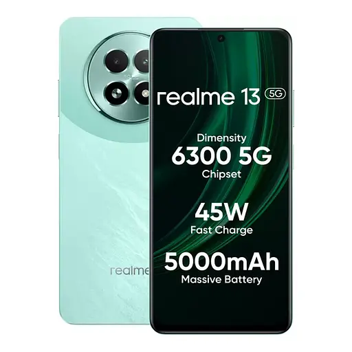 Смартфон Realme 13 5G 12/256 GB (RMX3951) NFC зеленый (Speed ​​Green) - фото 3