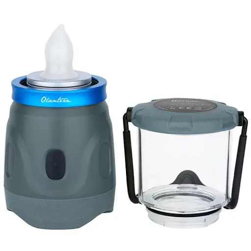 Фонарь кемпинговый Olight Olantern Grey. Две насадки в комплекте - фото 8