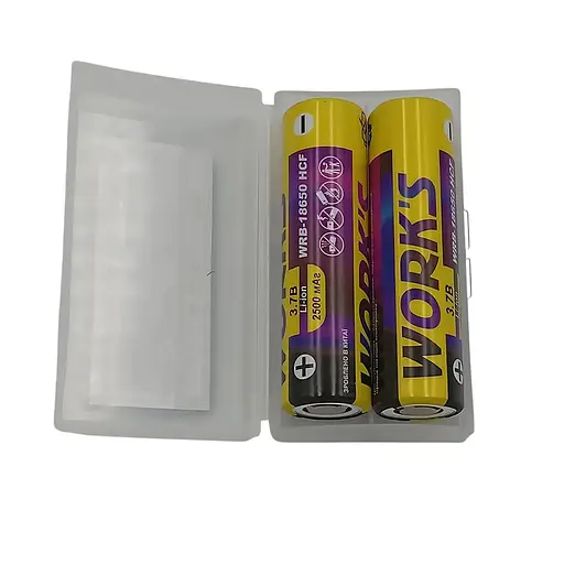 Акумуляторна батарея Work's Li-ion WRB-18650HCF, тип під паяння 2 шт. (146829)