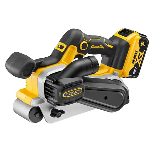 Ленточная аккумуляторная шлифмашина DeWalt с АКБ и ЗУ DCW220P2 - фото 3